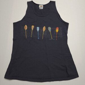 VTG Sgt Leisure Hawaii Surf Paddleboards Beach Tank Top Shirt 90s Large EUC